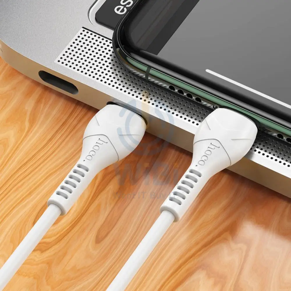 Hoco X55 Trendy Charging Data Sync Cable - Type-C / Lightning / 1 Meter / White Accessories > Cables & Converters >