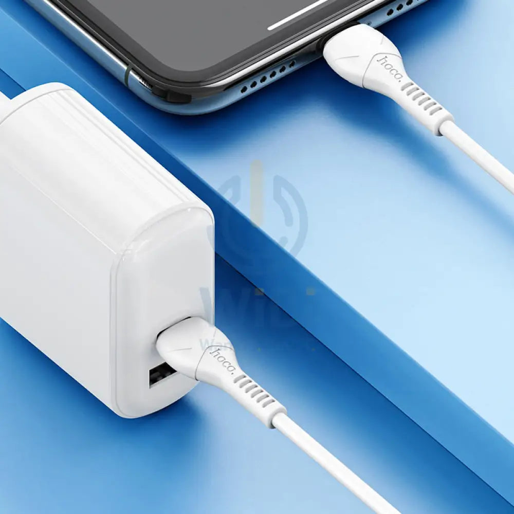 Hoco X55 Trendy Charging Data Sync Cable - Type-C / Lightning / 1 Meter / White Accessories > Cables & Converters >