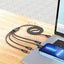 Hoco X76 4-in-1 Charging Cable - Lightning / 2x Type-C / Micro USB / 1 Meter / Black Accessories > Cables & Converters