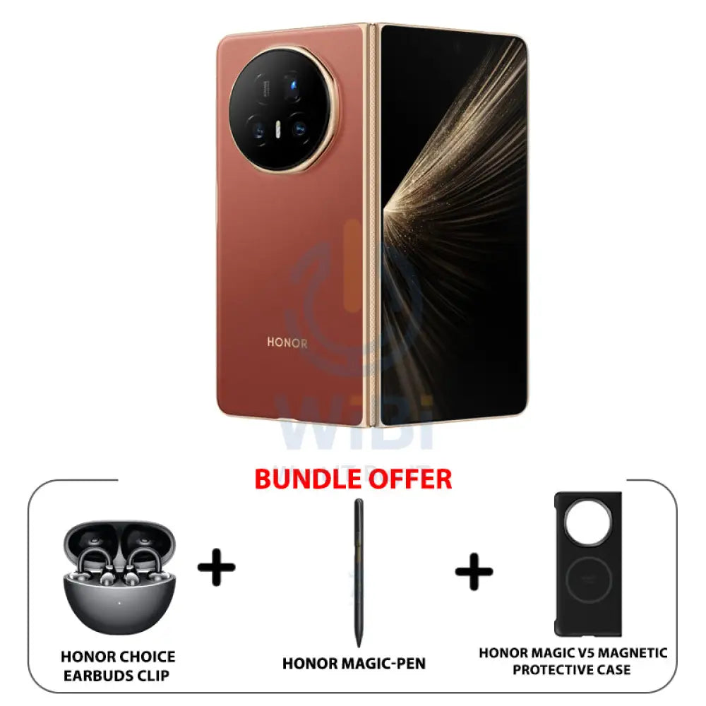 هونر ماجيك V5 - 16 جيجابايت / 512 جيجابايت / 7.95 بوصة OLED / 5جي .95 بوصة / أحمر بني  هاتف  تابلت > هواتف