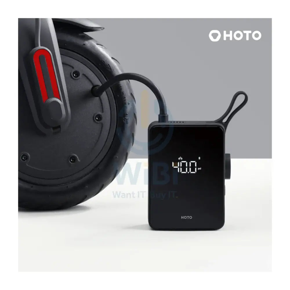 HOTO Portable Electric Tire Inflator - black Accessories > Smart Devices