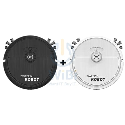 Household Mini Sweeping Robot - Black + White - Bundle Offer Accessories > Smart Devices