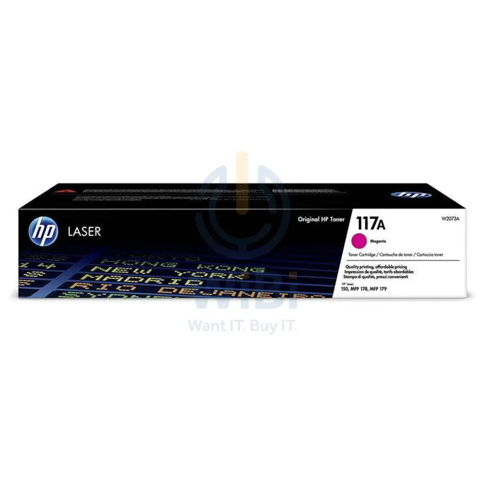 HP 117A Black-Cyan-Magenta-Yellow Original Toner Cartridge Bundle Pack