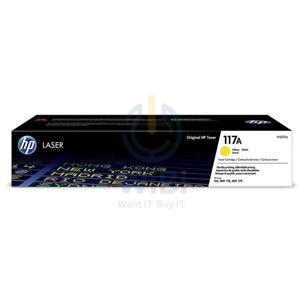 HP 117A Black-Cyan-Magenta-Yellow Original Toner Cartridge Bundle Pack