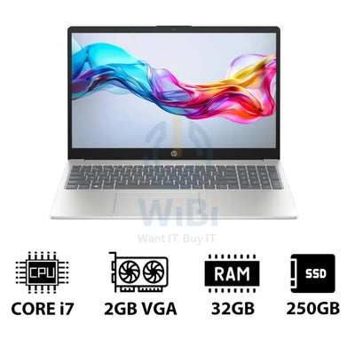 HP 15-FD0142NE - 15.6’’ FHD / i7 / 32GB / 250GB (NVMe M.2 SSD) / MX570 2GB VGA / DOS (Without OS) / 1YW / Natural