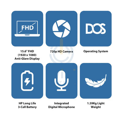 HP 15-FD0144NE - 15.6’’ FHD / i7 / 32GB / 512GB (NVMe M.2 SSD) / DOS (Without OS) / 1YW / Natural Silver - Laptop