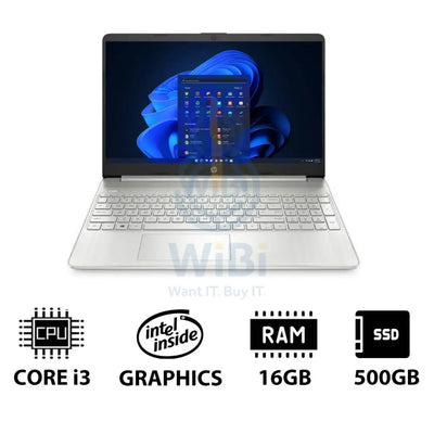 HP 15S-FQ5210NE - 15.6’’ FHD / i3 / 16GB / 500GB (NVMe M.2 SSD) / Win 11 Pro / 1YW / Natural silver - Laptop Laptops