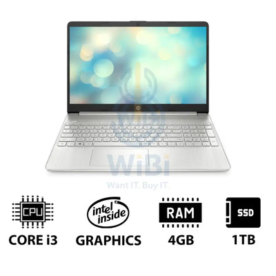 HP 15S-FQ5210NE - 15.6’’ FHD / i3 / 4GB / 1TB (NVMe M.2 SSD) / DOS (Without OS) / 1YW / Natural silver - Laptop Laptops