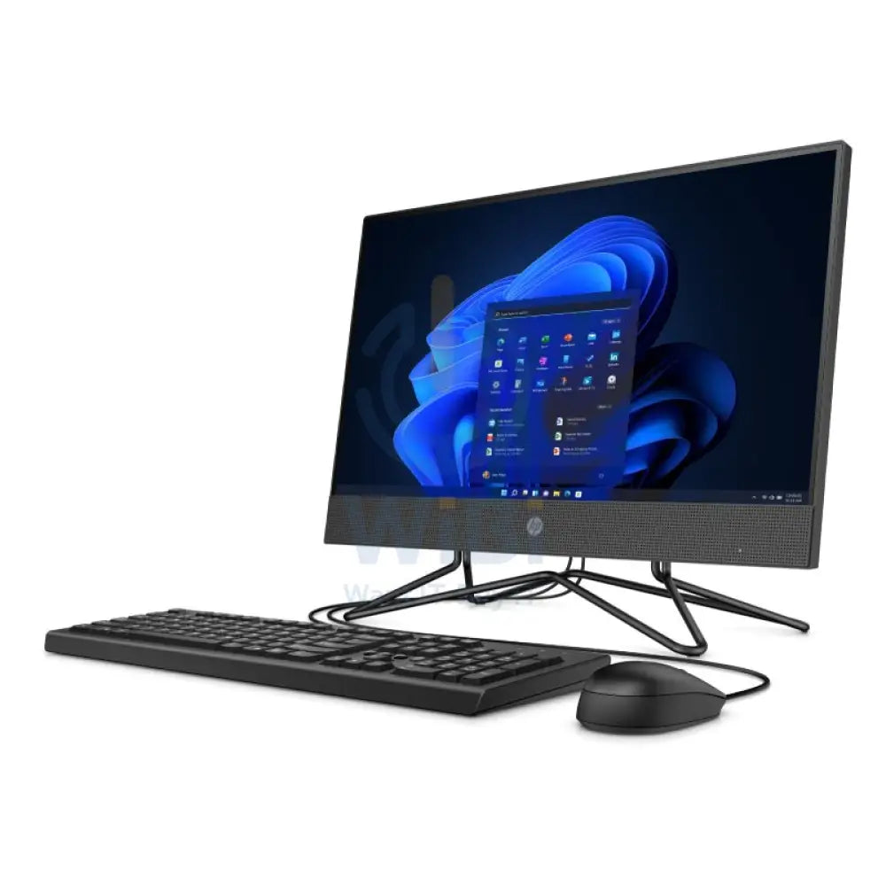 HP 200 G4 AIO PC - i3 / 4GB / 256GB (NVMe M.2 SSD) / 21.5’’ FHD Non-Touch / Win 11 Pro / 1YW / Black - Desktop Desktop