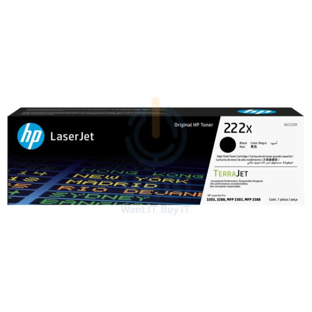 إتش بي 222X أسود اكسسوارات حبر خرطوشة - 3200 / صفحات  أسود لون  حبر  /خرطوشة اكسسوارات > طابعات  و