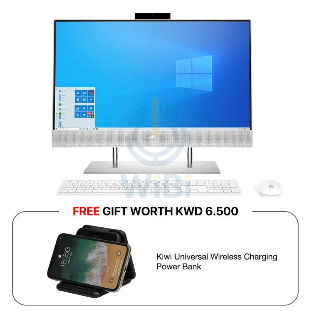 إتش بي 24-DP1000NE المتكامل جهاز كمبيوتر ويندوز 10 برو) - آي 7 / 32 جيجابايت / 1 تيرابايت (NVME م.2 إس إس دي) + 1 تيرابايت اتش دي دي / 23.8" FHD باللمس / ضمان سنة  فضي / كمبيوتر مكتبي