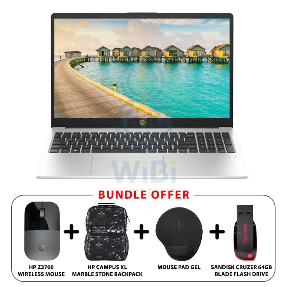 HP 250 G10 15.6’’ FHD / i7 1355U / 8GB / 512GB (NVMe M.2 SSD) / DOS (Without OS) / 1YW / Silver Laptop Laptops