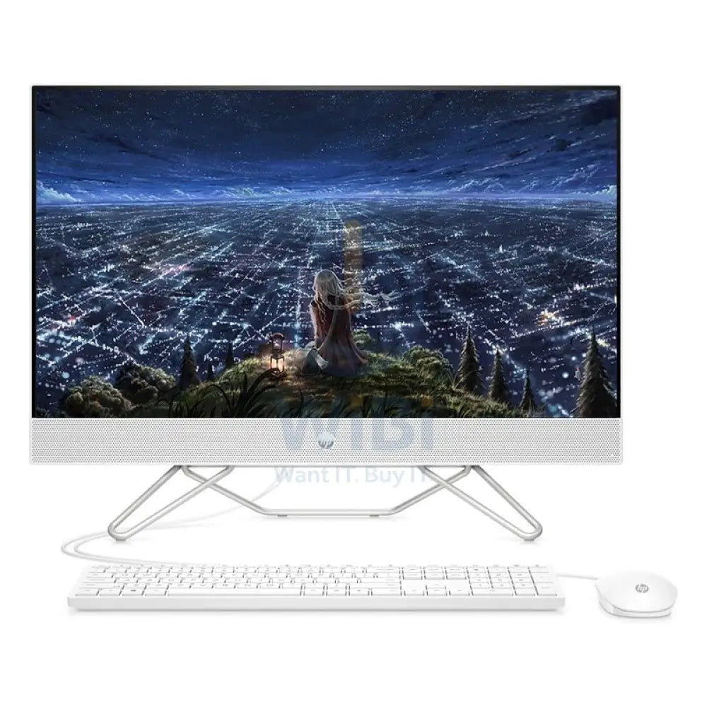 HP 27-CB1002NE AIO PC - i7 / 32GB / 500GB (NVMe M.2 SSD) / 27.0’’ FHD Touch / DOS (Without OS) / 1YW / Starry White