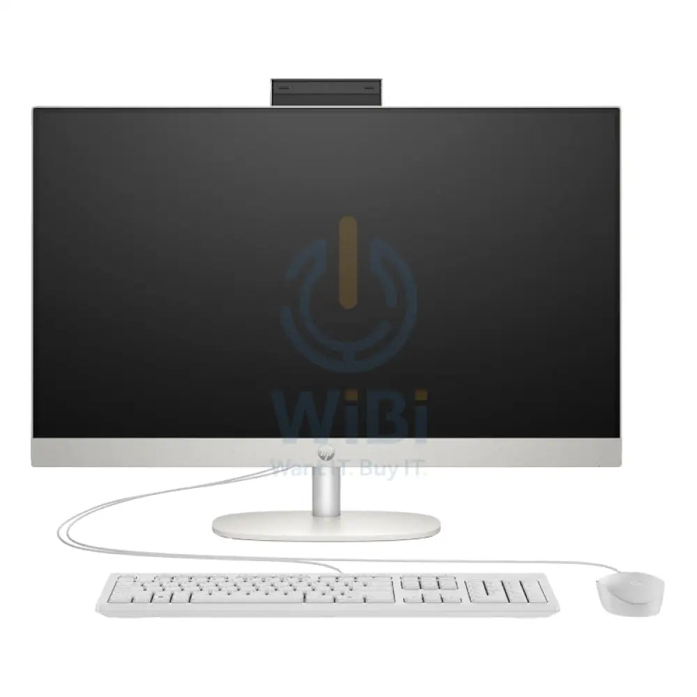 HP 27-CR2047NE AIO AI PC - Ultra 7 255U / 8GB / 512GB (NVMe M.2 SSD) / 27" FHD Non-Touch / 1YW / Shell White - Desktop