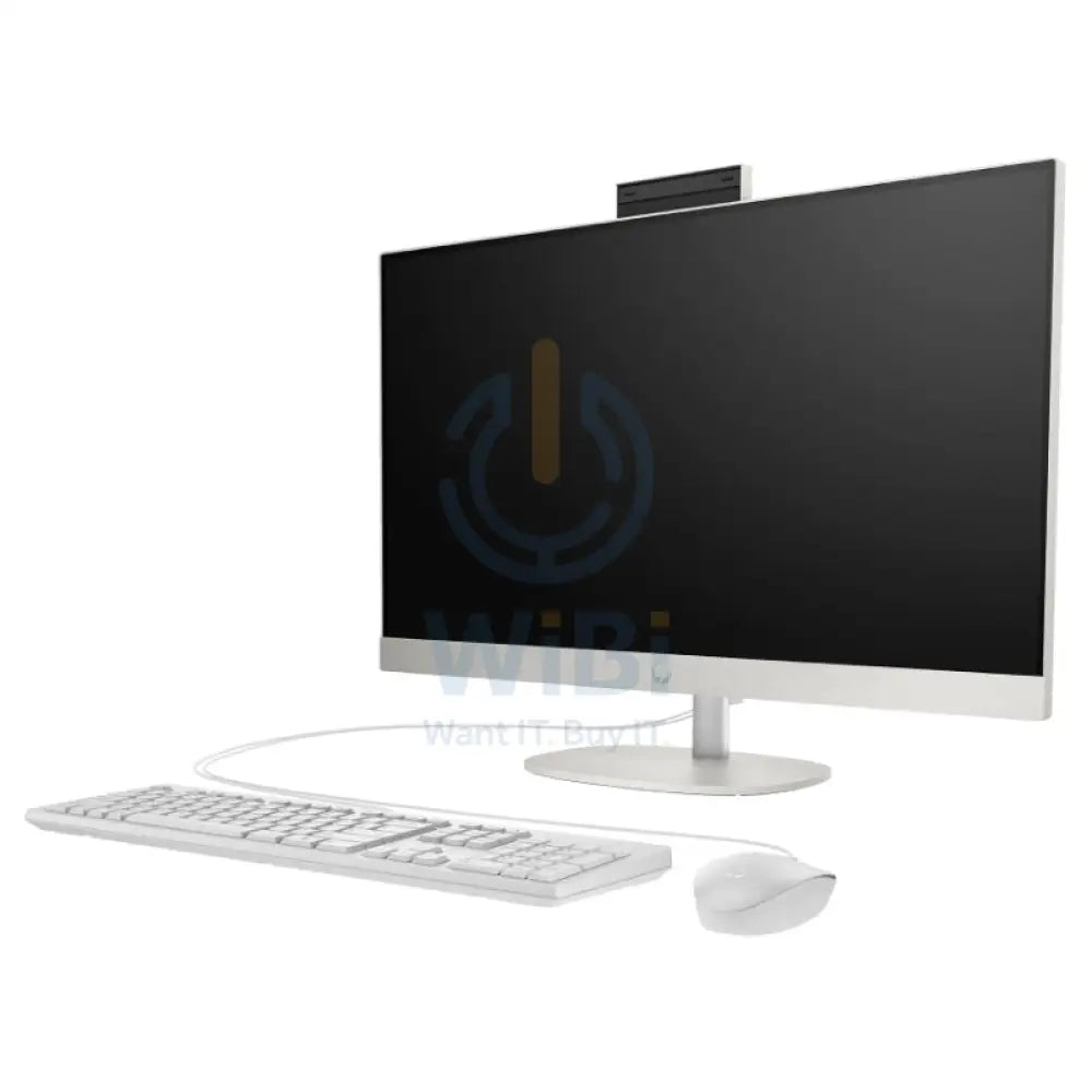 HP 27-CR2047NE AIO AI PC - Ultra 7 255U / 8GB / 512GB (NVMe M.2 SSD) / 27" FHD Non-Touch / 1YW / Shell White - Desktop