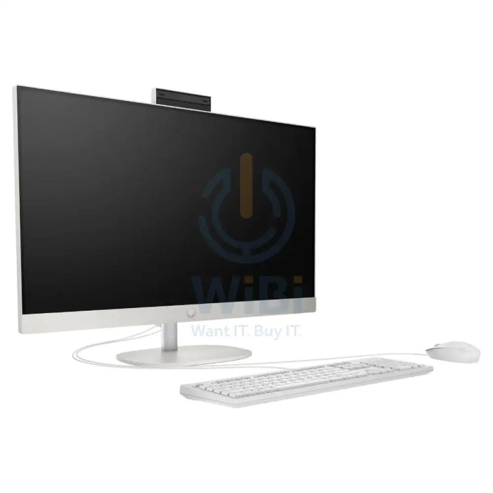 HP 27-CR2047NE AIO AI PC - Ultra 7 255U / 8GB / 512GB (NVMe M.2 SSD) / 27" FHD Non-Touch / 1YW / Shell White - Desktop