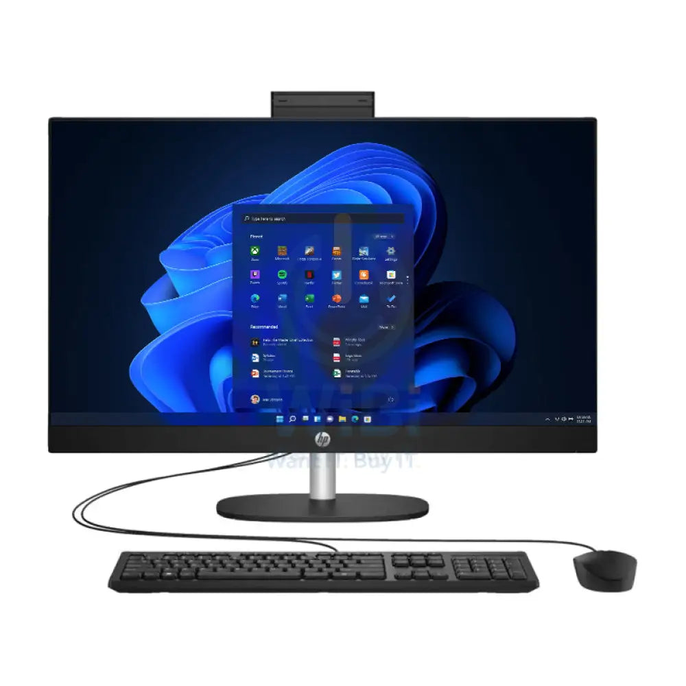 HP 27-CR0011NE AIO PC - i7 / 64GB / 512GB (NVMe M.2 SSD) / 27’’ FHD Touch / Win 11 Pro / 1YW / Jet Black - Desktop