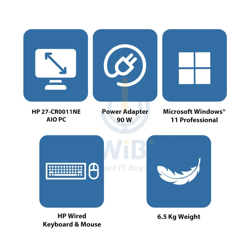 إتش بي 27-CR0011NE المتكامل جهاز كمبيوتر - إتش بي 27- CR0011NE المتكامل جهاز كمبيوتر - آي 7 / 8 جيجابايت / 512 جيجابايت (NVMe م.2 إس إس دي) / 27 بوصة FHD تعمل باللمس / ويندوز 11 برو / ضمان سنة / جيت أسود - كمبيوتر مكتبي