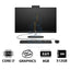 HP 27-CR0013NE AIO PC - i7 / 8GB / 512GB (NVMe M.2 SSD) / 27’’ FHD Non-Touch / DOS (Without OS) / 1YW / Jet Black