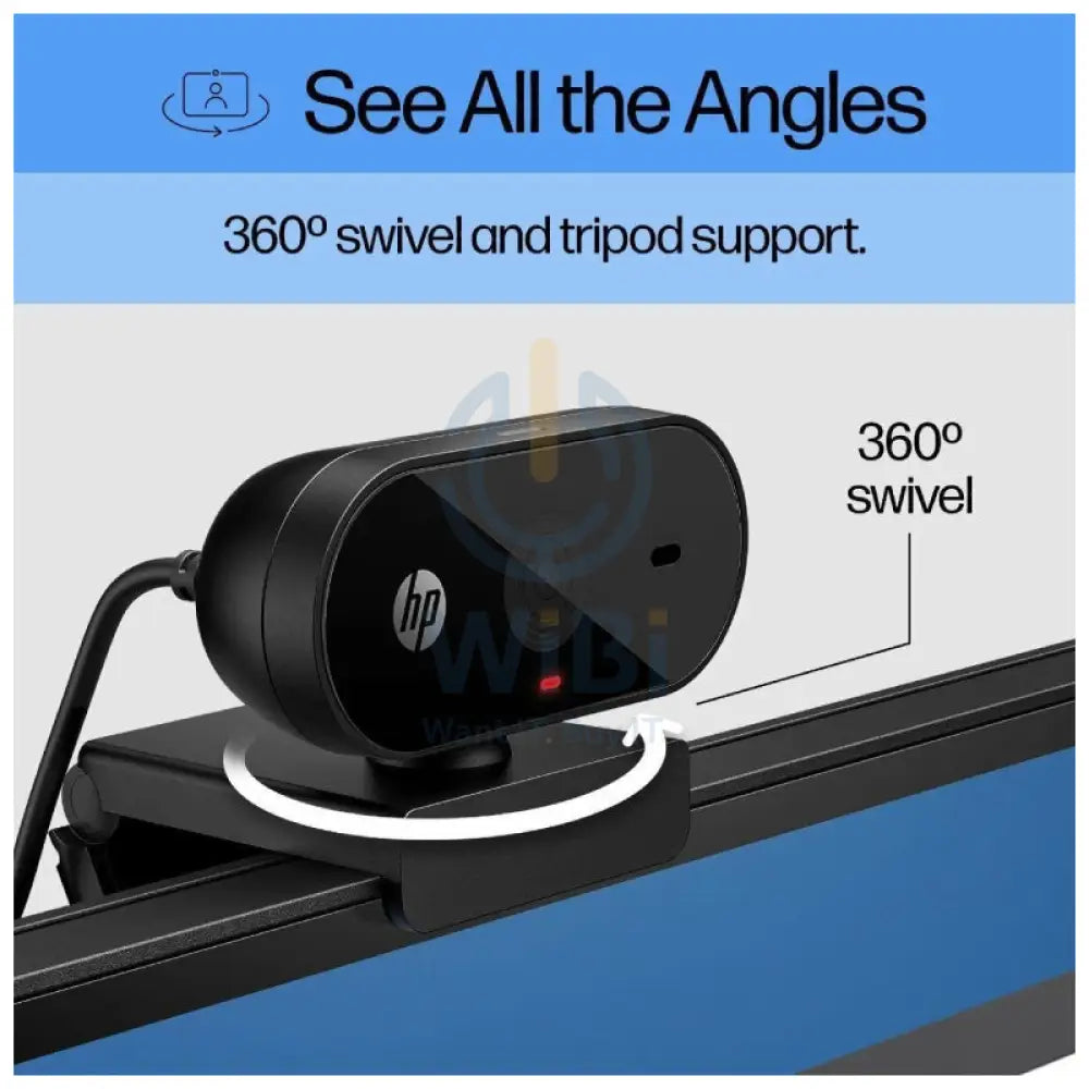 HP 320 FHD Webcam - 5MP / Single Microphone / Wired USB-A Connectivity / Black Color Cameras > Webcam
