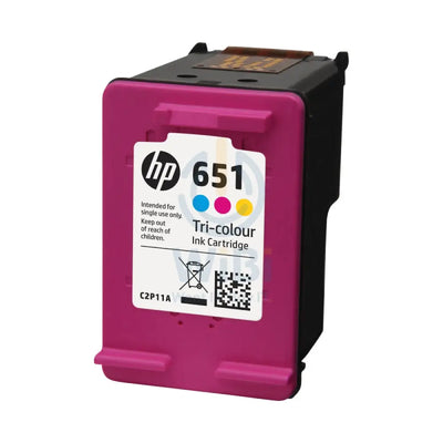 HP 651 Tri-Color Ink Cartridge - 300 Pages / Tri-Color / Ink Cartridge Accessories > Printers & Scanners > Printers >