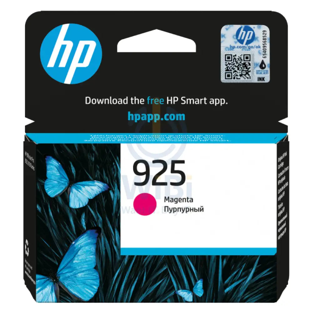 HP 925 Magenta Original Ink Cartridge - 400 Pages / Magenta / Ink Cartridge Accessories > Printers & Scanners >