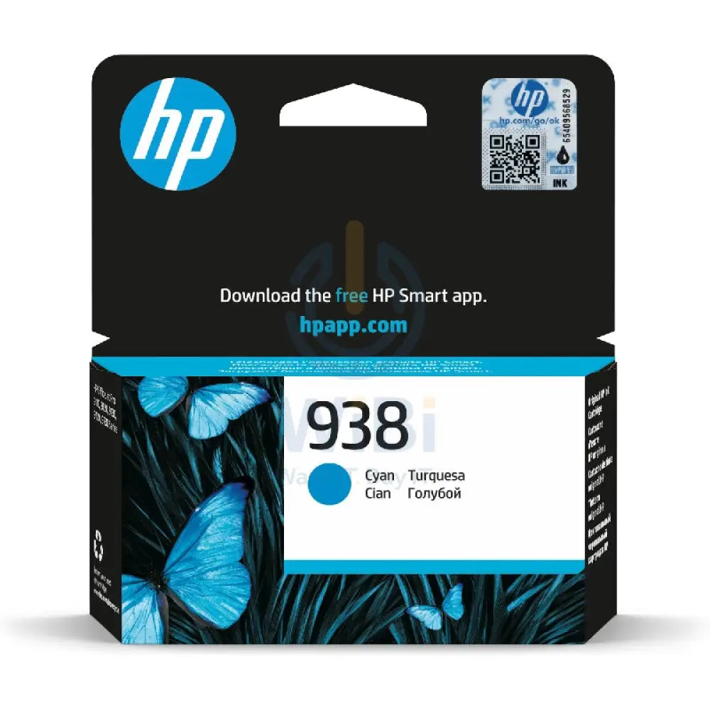 HP 938 Cyan Color - 800 Pages / Cyan Color / Ink Cartridge Accessories > Printers & Scanners > Printers > Consumables