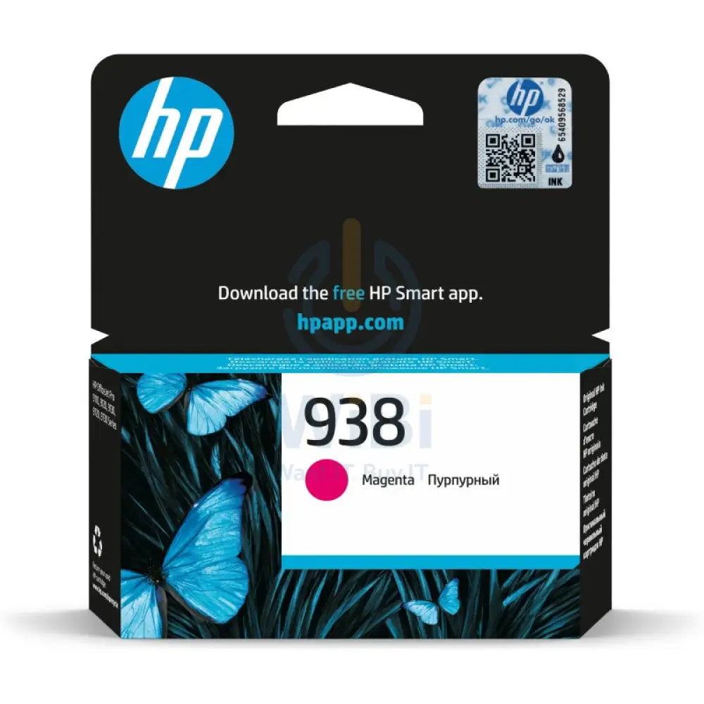 HP 938 Magenta Color - 800 Pages / Magenta Color / Ink Cartridge Accessories > Printers & Scanners > Printers >