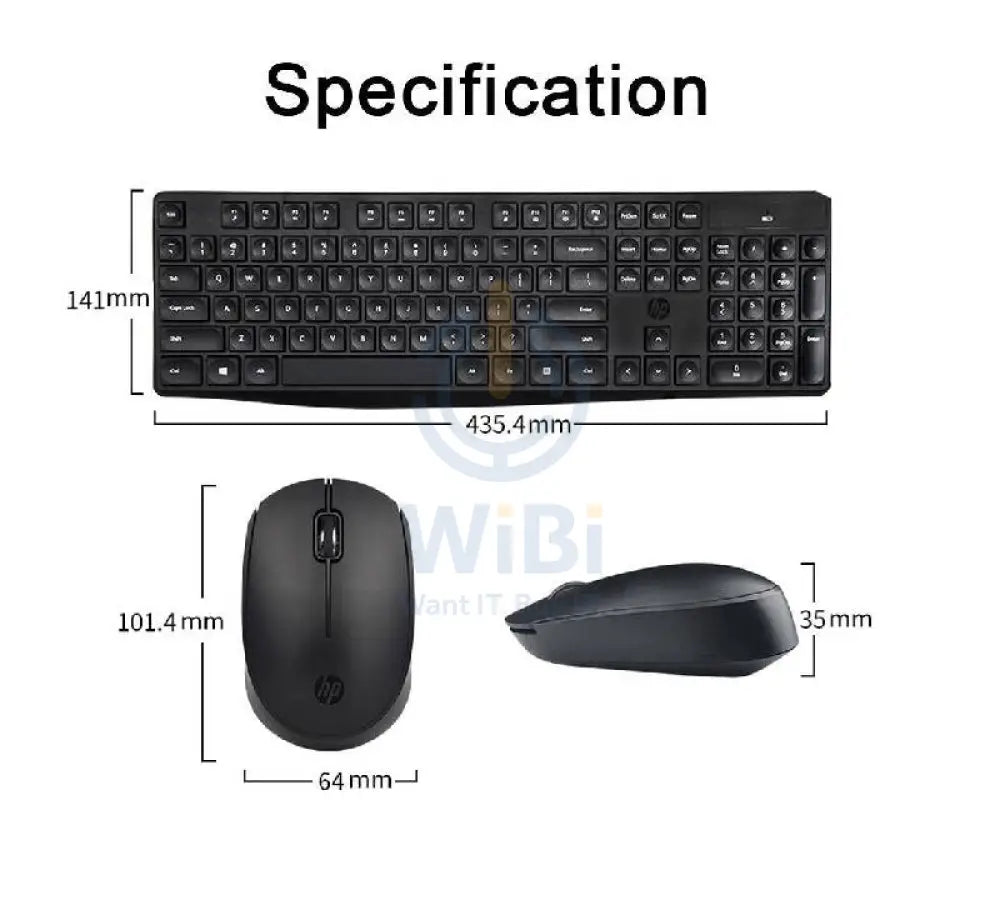 HP CS10 Wireless Keyboard and Mouse - Wireless / Arabic/English / Black Accessories > Keyboard & Mouse
