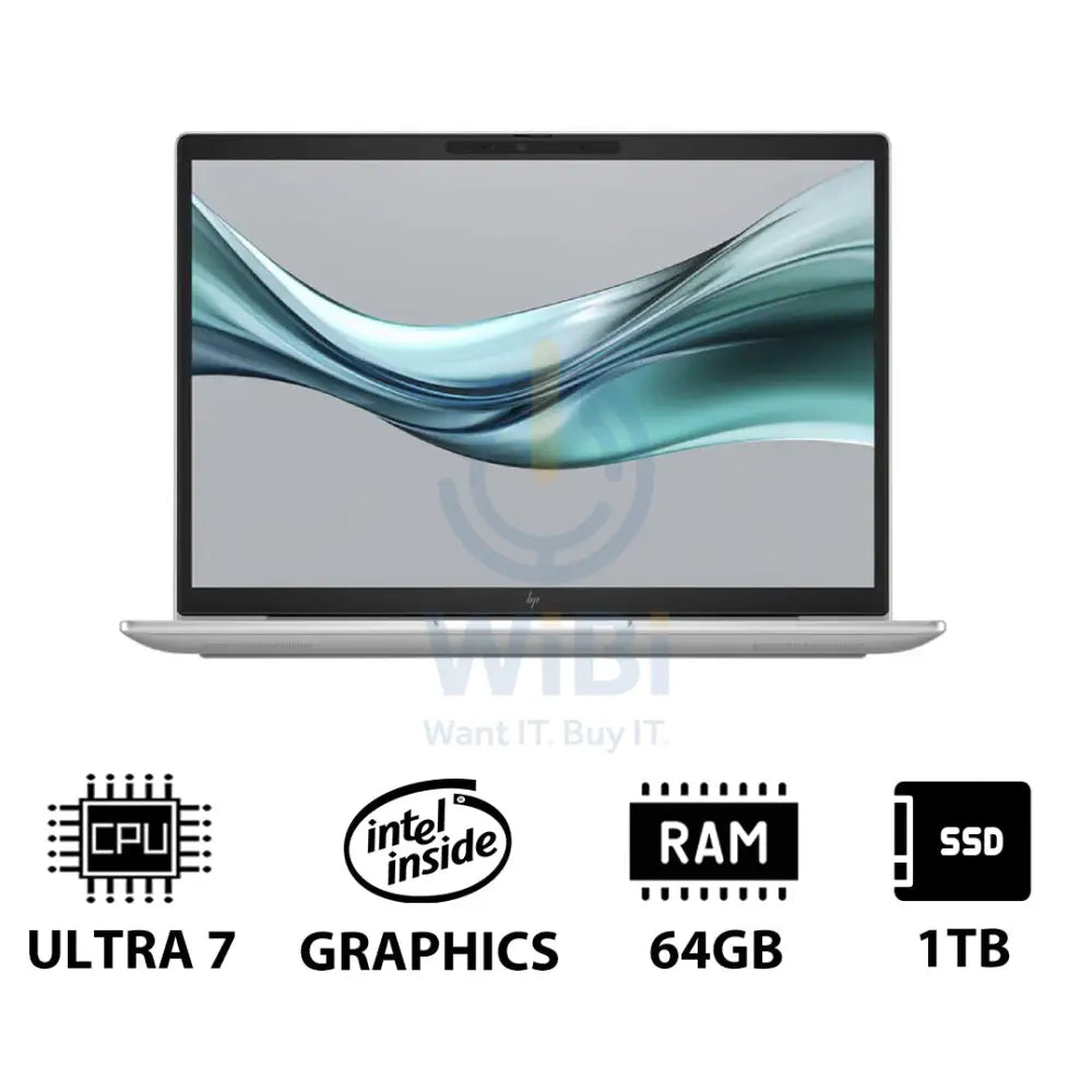 HP EliteBook 630 G11 - 13.3’’ WUXGA / Ultra 7 155U / 64GB / 1TB (NVMe M.2 SSD) / DOS (Without OS) / 1YW / Silver
