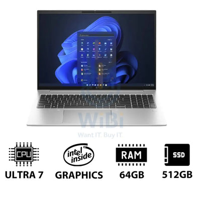 HP EliteBook 860 G11 16.0’’ WUXGA / Ultra 7 155H / 64GB / 512GB (NVMe M.2 SSD) / Win 11 Pro / 1YW Laptop Laptops