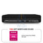 HP EliteDesk 800 G8 Mini PC - i7 / 32GB / 512GB (NVMe M.2 SSD) / Win 10 Pro / 3YW - Desktop