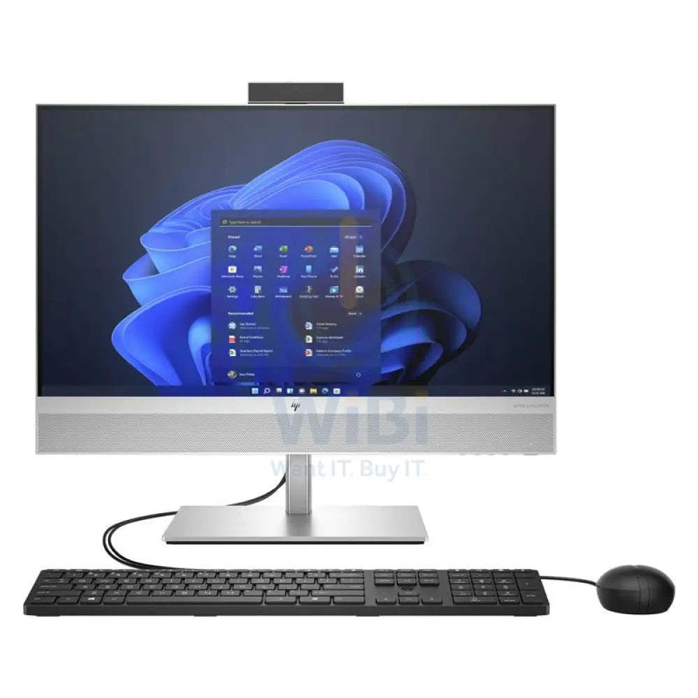 إتش بي اليت ون G9 المتكامل جهاز كمبيوتر  آي 7  64 جيجابايت  512 جيجابايت NVMe م.2 إس إس دي) / 23.8’’ FHD لا تعمل باللمس  ويندوز 11 برو  ضمان سنة  كمبيوتر مكتبي