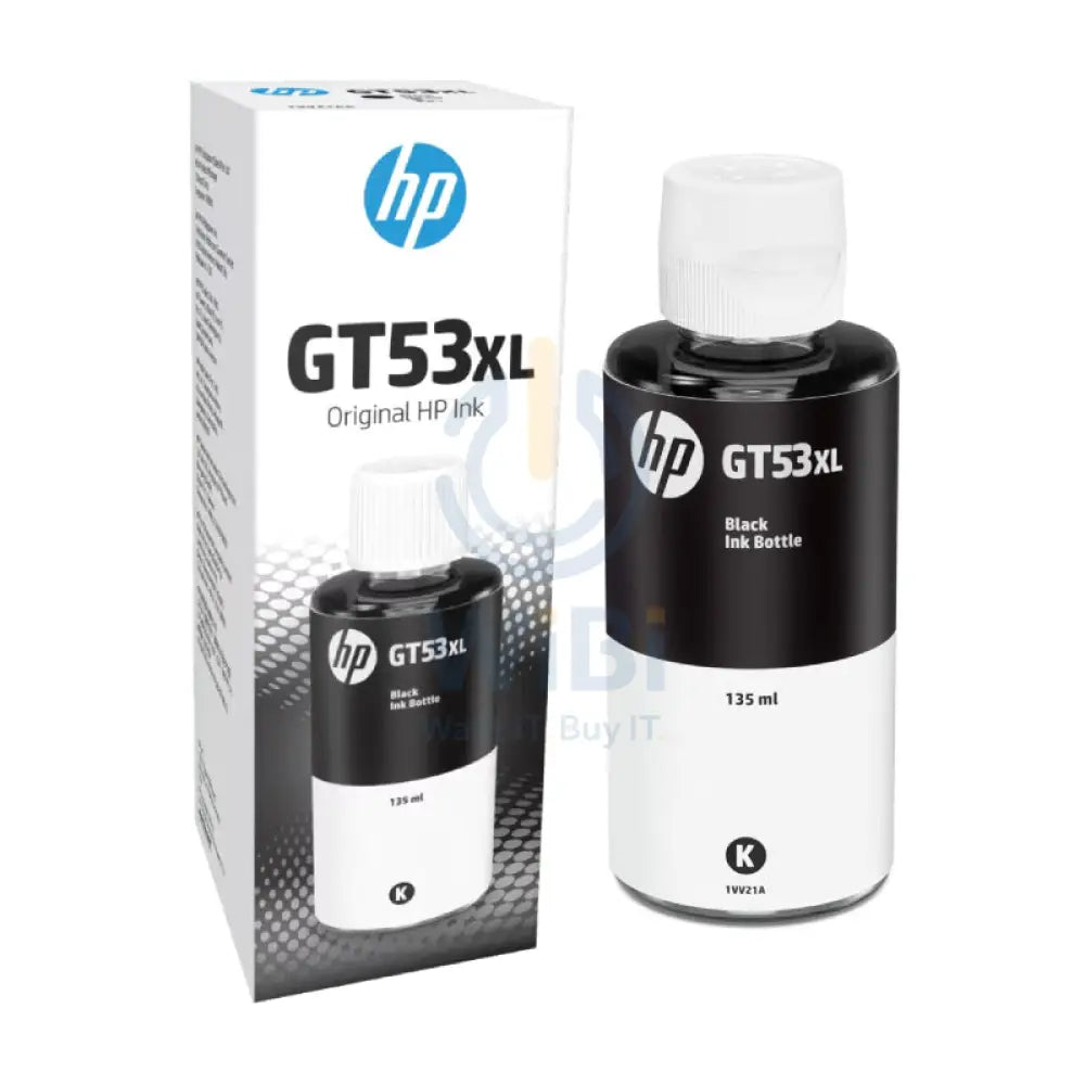 HP GT53XL Black Original Ink Bottle - 6000 Pages / 135 ml / Black Color / Ink Cartridge Accessories > Printers &