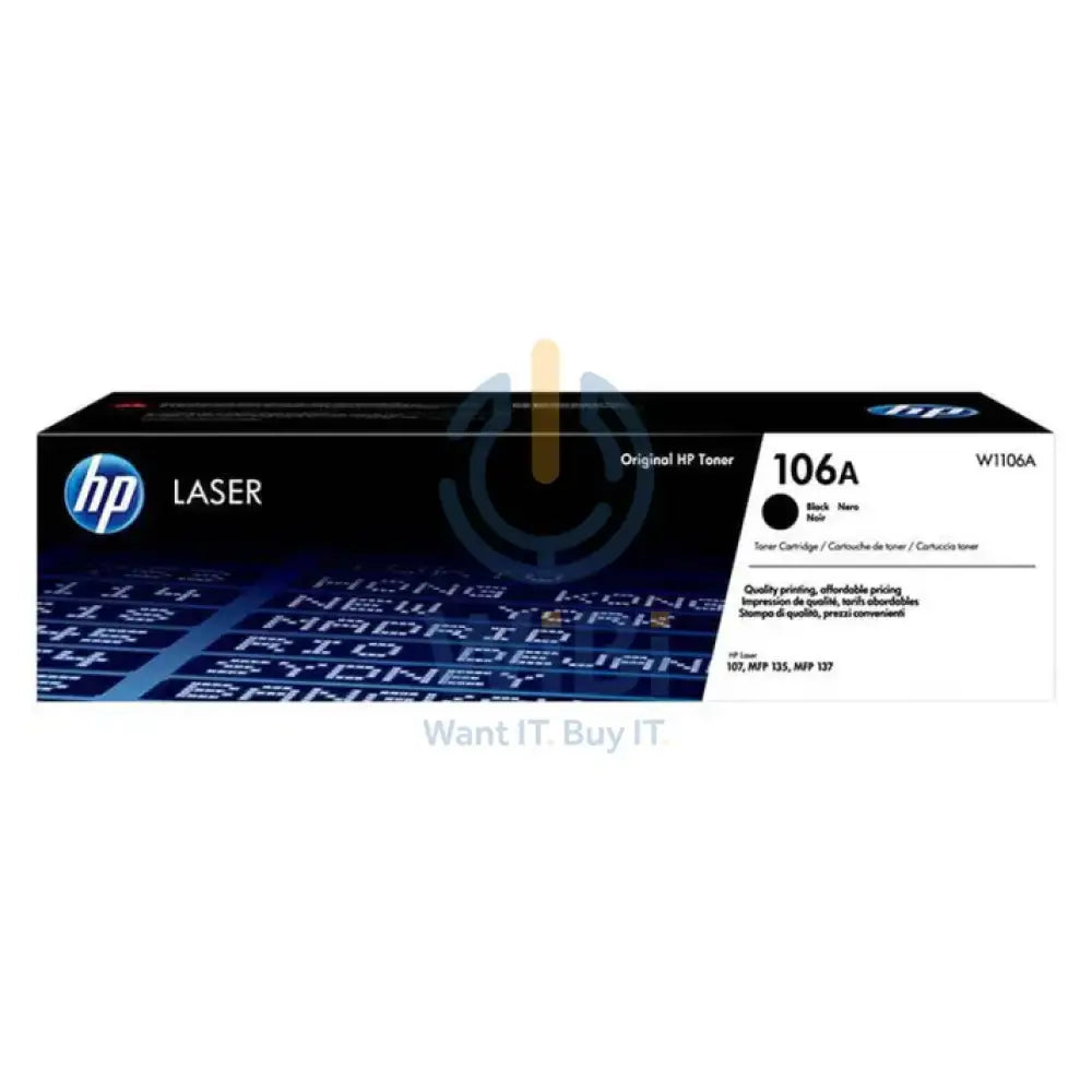 HP Laser MFP 137fnw - 20ppm / 1200dpi / A4 / USB / LAN / Wi-Fi / FAX / Mono Laser - Printer + HP 106A LaserJet Toner