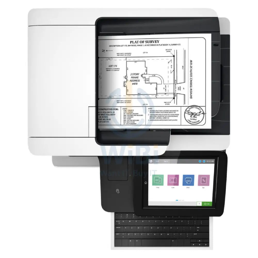 HP LaserJet Enterprise Flow MFP M528z - 43ppm / 1200dpi / A4 / USB / LAN / Wi-Fi / FAX - Printer Printers & Scanners >