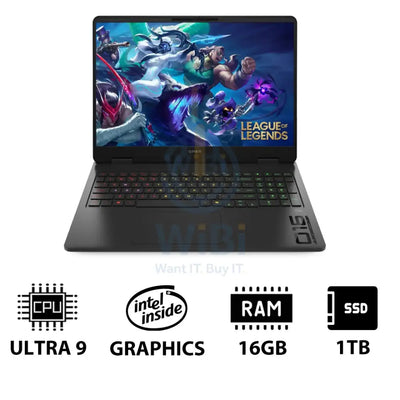 HP OMEN 16 slim 16-AN0119NR - 16’’ WQXGA / Ultra 9 285H / 16GB / 1TB (NVMe M.2 SSD) / RTX 5070 8GB GDDR7 / Win 11 Home