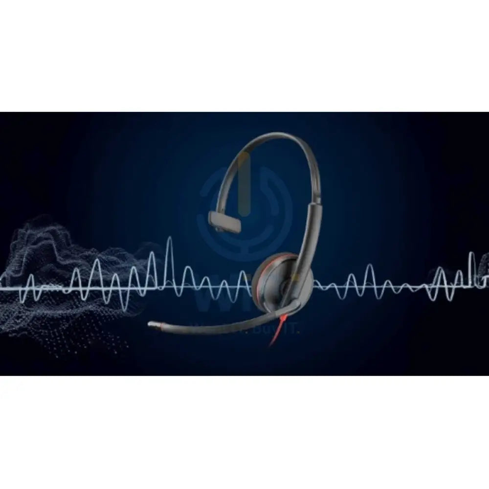 سماعة رأس إتش بي Blackwire 3210 أحادية اللون يو اس بي- على الأذن  محول  يو اس بي محول بكميات كبيرة) اكسسوارات  الصوت  سماعات الرأس
