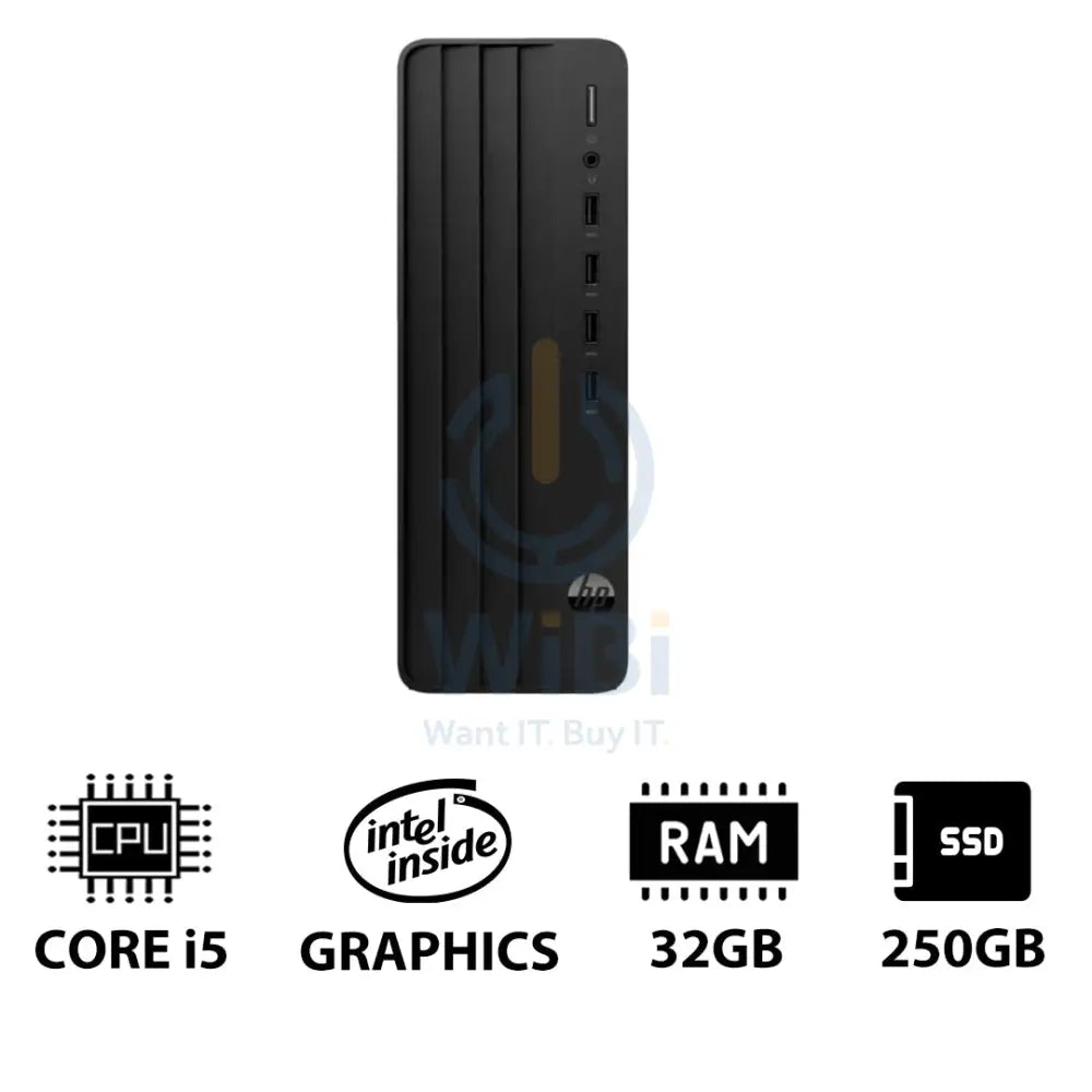 HP Pro 290 G9 (SFF) - i5 / 32GB / 250GB (NVMe M.2 SSD) / DOS (Without OS) / 1YW - Desktop Desktop & All-In-One PCs >