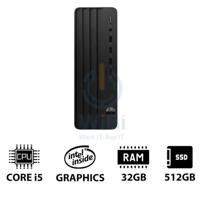 HP Pro 290 G9 (SFF) - i5 / 32GB / 512GB (NVMe M.2 SSD) / DOS (Without OS) / 1YW - Desktop Desktop & All-In-One PCs >