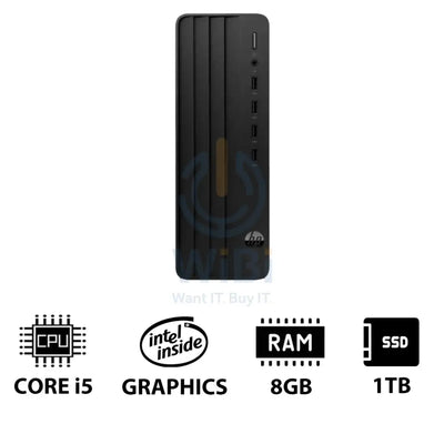 HP Pro 290 G9 (SFF) - i5 / 8GB / 1TB (NVMe M.2 SSD) / DOS (Without OS) / 1YW - Desktop Desktop & All-In-One PCs >