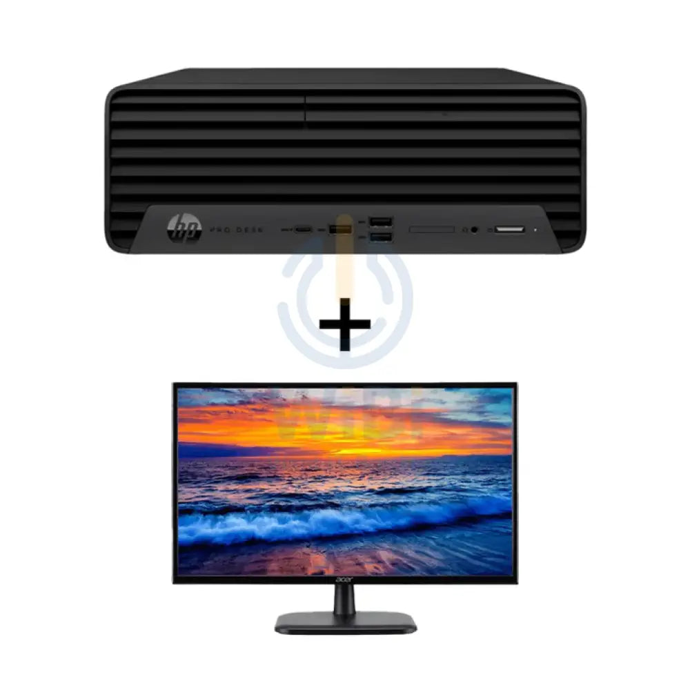 HP Pro SFF 400 G9 - i5 / 8GB / 512GB (NVMe M.2 SSD) / DOS (Without OS) / 1YW + Acer - 21.5’’ VA LCD / Monitor - Bundle