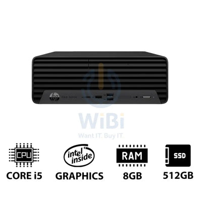 HP Pro SFF 400 G9 - i5 / 8GB / 512GB (NVMe M.2 SSD) / DOS (Without OS) / 1YW - Desktop Desktop & All-In-One PCs >