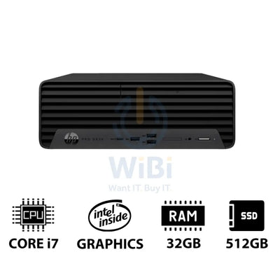HP Pro SFF 400 G9 - i7 / 32GB / 512GB (NVMe M.2 SSD) / DOS (Without OS) / 1YW - Desktop Desktop & All-In-One PCs >
