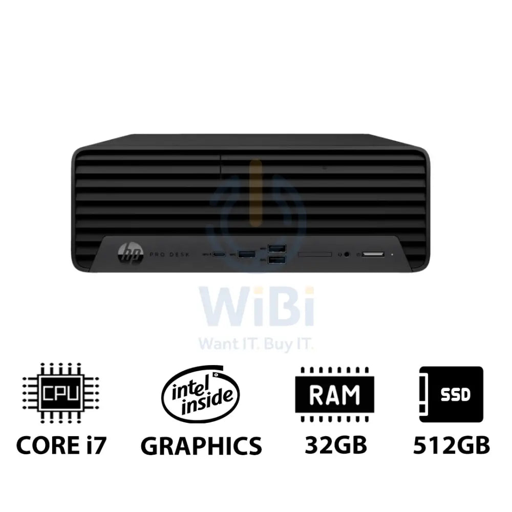 HP Pro SFF 400 G9 - i7 / 32GB / 512GB (NVMe M.2 SSD) / Win 11 Pro / 1YW - Desktop Desktop & All-In-One PCs > Desktop PCs
