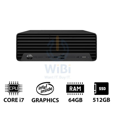 HP Pro SFF 400 G9 - i7 / 64GB / 512GB (NVMe M.2 SSD) / DOS (Without OS) / 1YW - Desktop Desktop & All-In-One PCs >