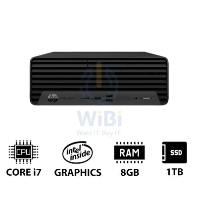 HP Pro SFF 400 G9 - i7 / 8GB / 1TB (NVMe M.2 SSD) / DOS (Without OS) / 1YW - Desktop Desktop & All-In-One PCs > Desktop