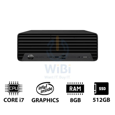 HP Pro SFF 400 G9 - i7 / 8GB / 512GB (NVMe M.2 SSD) / DOS (Without OS) / 1YW - Desktop Desktop & All-In-One PCs >