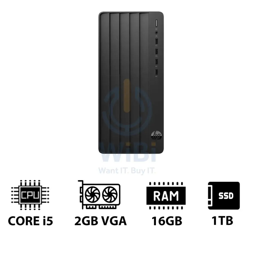 HP Pro Tower 290 G9 - i5 / 16GB / 1TB (NVMe M.2 SSD) / 2GB VGA / Win 11 Pro / 1YW - Desktop Desktop & All-In-One PCs >