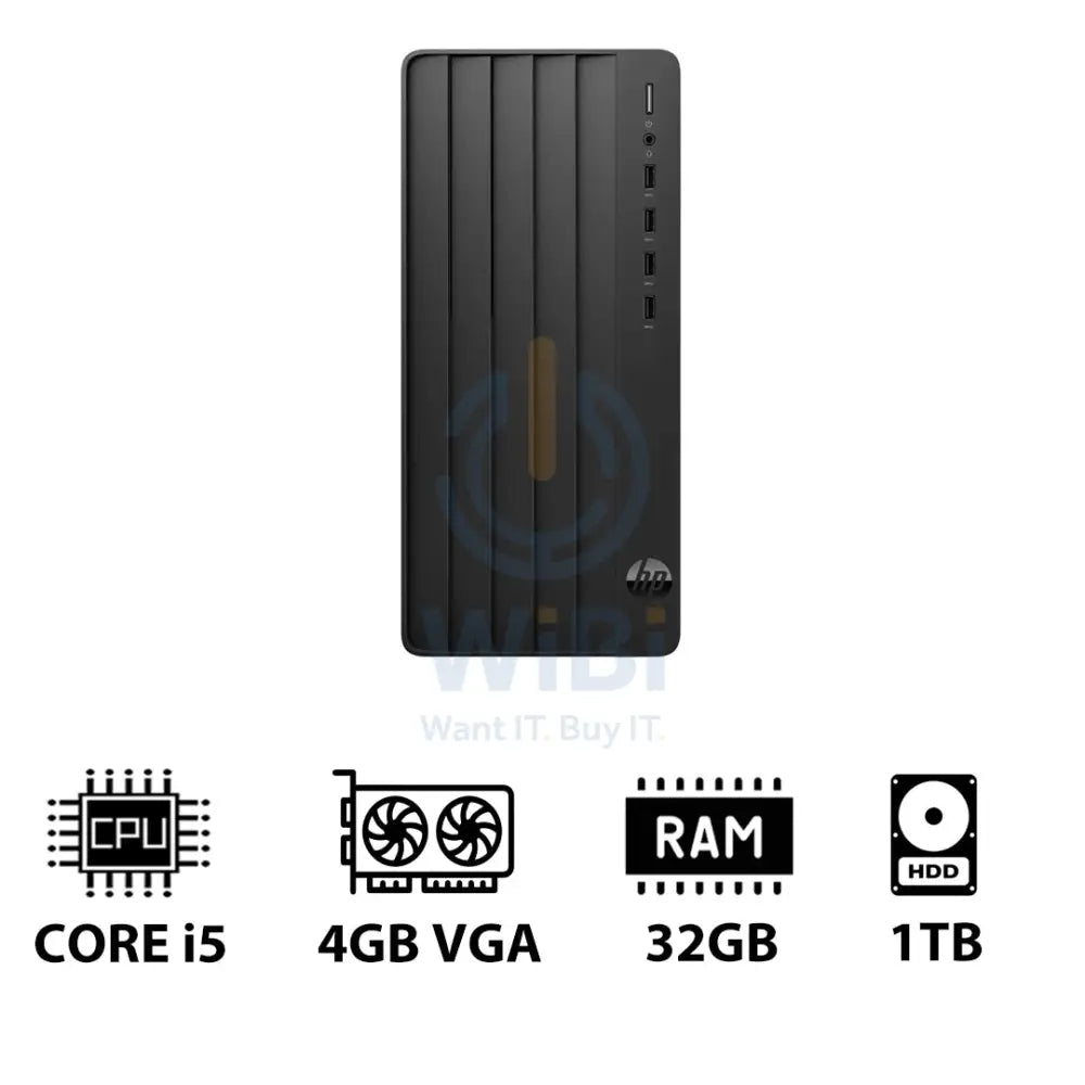 HP Pro Tower 290 G9 - i5 / 32GB / 1TB HDD / 4GB VGA / DOS (Without OS) / 1YW - Desktop Desktop & All-In-One PCs >